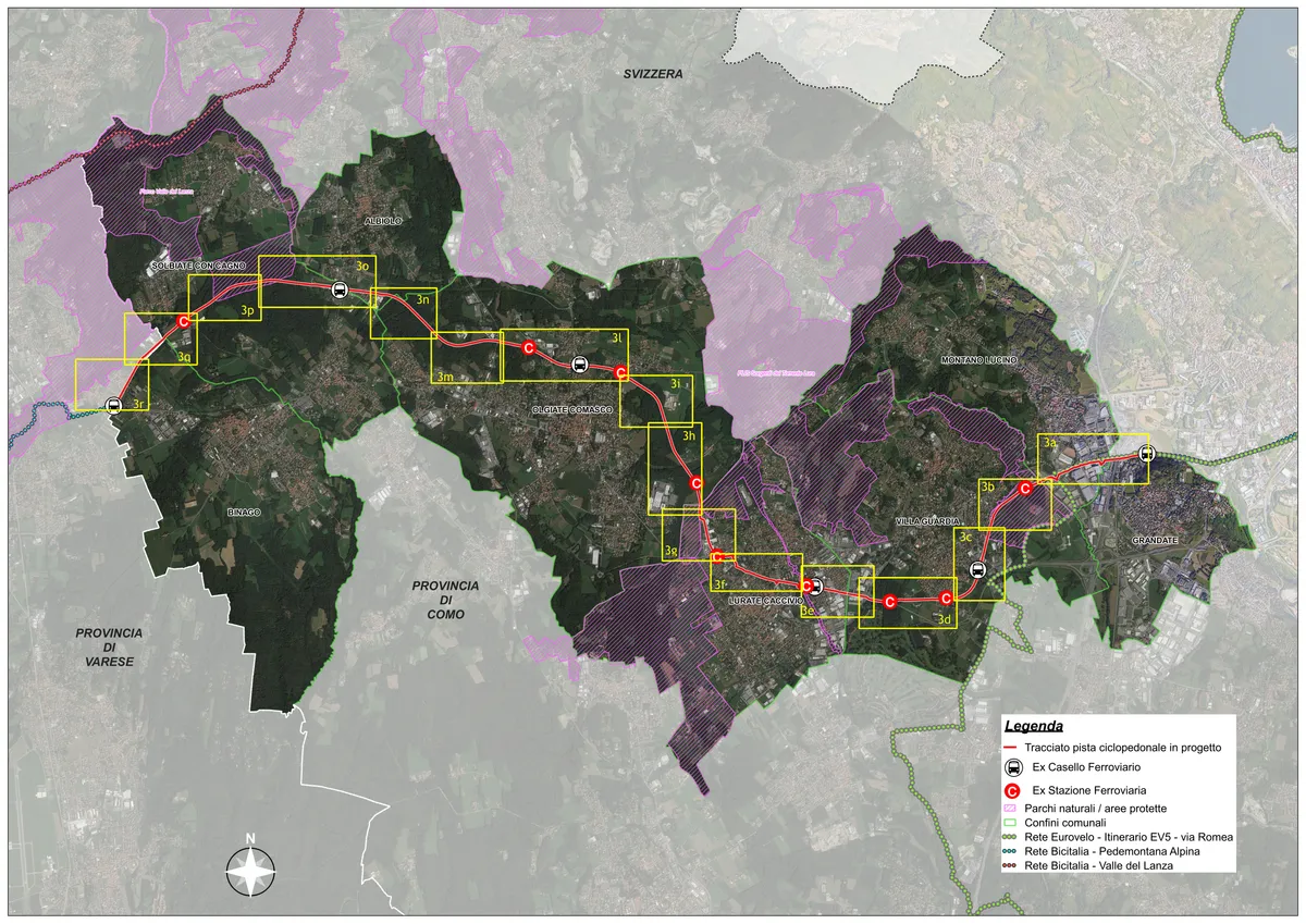 Recupero a mobilità dolce del sedime della dismessa linea ferroviaria Como – Varese delle Ferrovie Nord nel tratto Grandate – Malnate (Progetto CO626BKE)